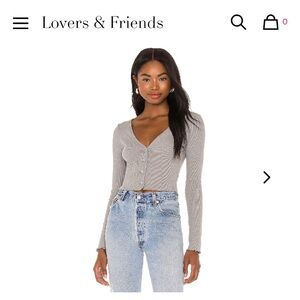 Lovers and friends Rosie cropped top
